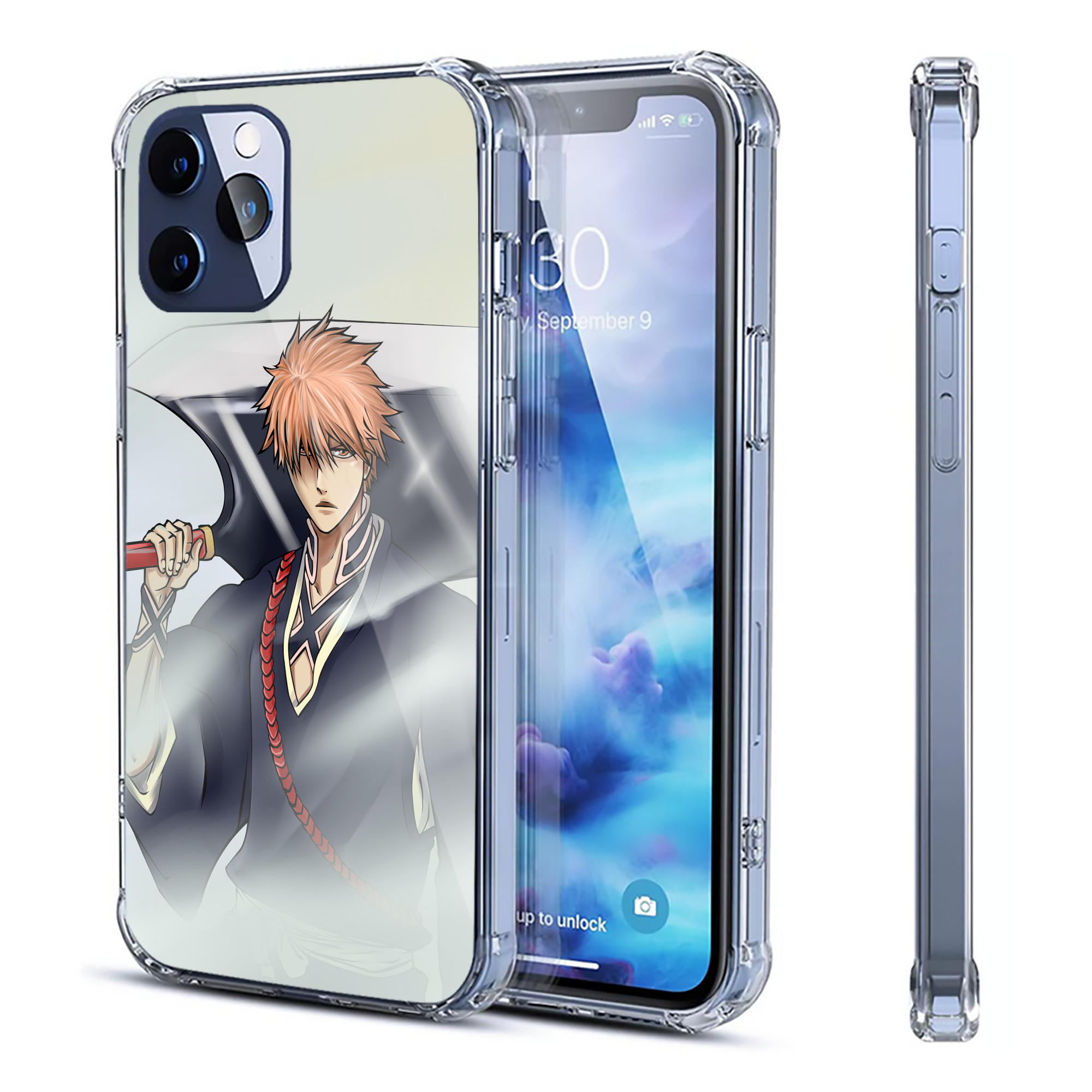 （画像用） ブリーチ BLEACH 【iPhone 12シリーズ対応】透明スマホケース（クリアソフトケース）